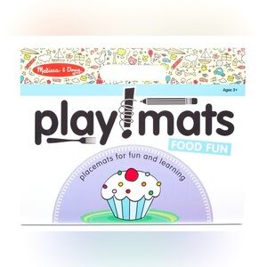 Melissa & Doug Playmats Food Fun Paper Coloring And Learning Activity Pads